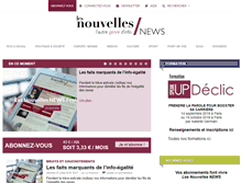 Tablet Screenshot of lesnouvellesnews.fr